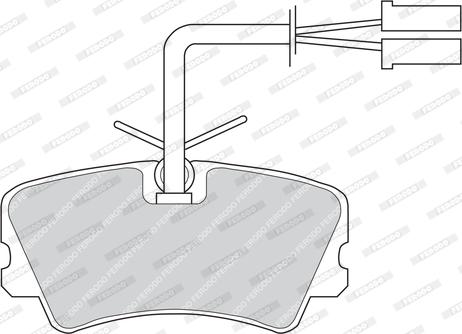 Ferodo FDB546 - Комплект спирачно феродо, дискови спирачки vvparts.bg