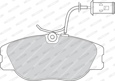 Ferodo FDB542 - Комплект спирачно феродо, дискови спирачки vvparts.bg