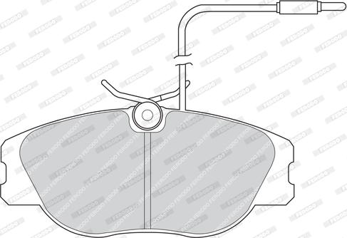 Ferodo FDB565 - Комплект спирачно феродо, дискови спирачки vvparts.bg