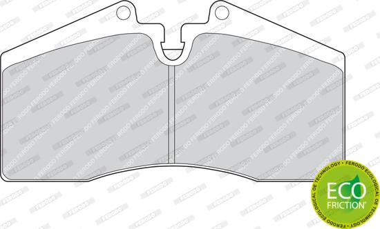 Ferodo FDB560 - Комплект спирачно феродо, дискови спирачки vvparts.bg