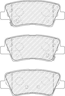 Ferodo FDB5041 - Комплект спирачно феродо, дискови спирачки vvparts.bg