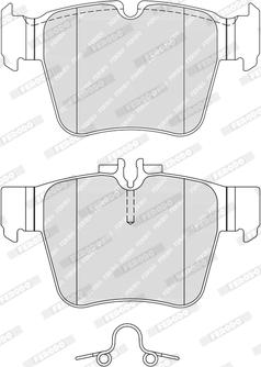 Ferodo FDB5017-D - Комплект спирачно феродо, дискови спирачки vvparts.bg