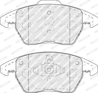 Ferodo FDB5110 - Комплект спирачно феродо, дискови спирачки vvparts.bg