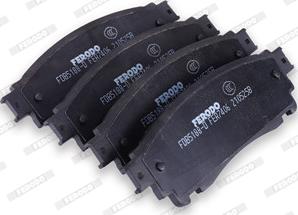 Ferodo FDB5188-D - Комплект спирачно феродо, дискови спирачки vvparts.bg