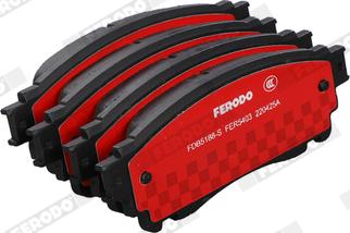 Ferodo FDB5188-S - Комплект спирачно феродо, дискови спирачки vvparts.bg