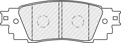 Ferodo FDB5122 - Комплект спирачно феродо, дискови спирачки vvparts.bg