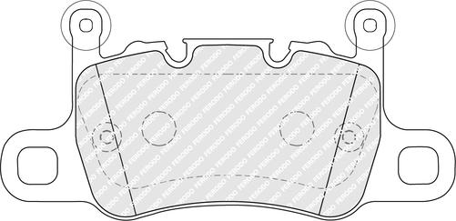 Ferodo FDB5365 - Комплект спирачно феродо, дискови спирачки vvparts.bg