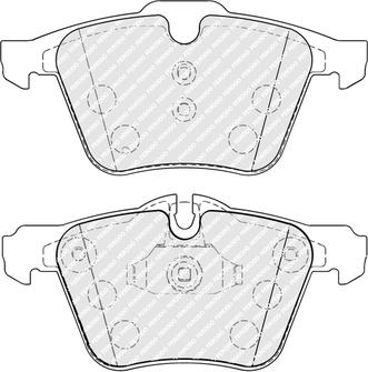 Ferodo FDB5307 - Комплект спирачно феродо, дискови спирачки vvparts.bg