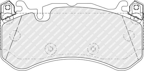 Ferodo FDB5381 - Комплект спирачно феродо, дискови спирачки vvparts.bg