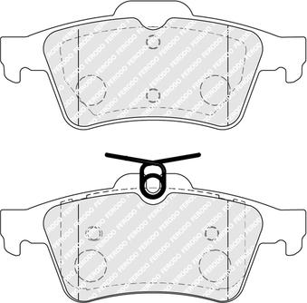 Ferodo FDB5388 - Комплект спирачно феродо, дискови спирачки vvparts.bg