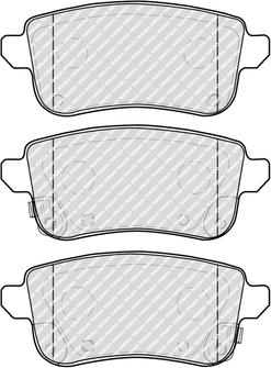 Ferodo FDB5333 - Комплект спирачно феродо, дискови спирачки vvparts.bg