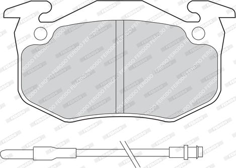 Ferodo FDB537 - Комплект спирачно феродо, дискови спирачки vvparts.bg