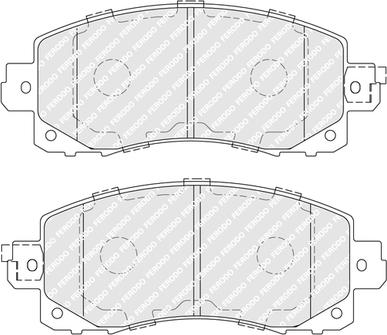 Ferodo FDB5299 - Комплект спирачно феродо, дискови спирачки vvparts.bg