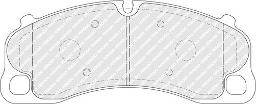 Ferodo FDB5267 - Комплект спирачно феродо, дискови спирачки vvparts.bg