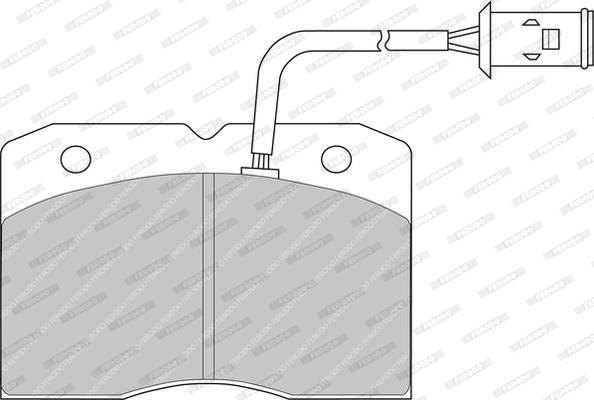 Ferodo FDB655 - Комплект спирачно феродо, дискови спирачки vvparts.bg