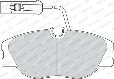 Ferodo FDB650 - Комплект спирачно феродо, дискови спирачки vvparts.bg