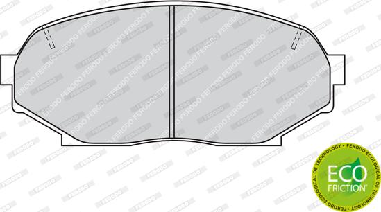 Ferodo FDB653 - Комплект спирачно феродо, дискови спирачки vvparts.bg