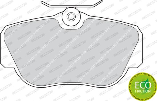 Ferodo FDB669 - Комплект спирачно феродо, дискови спирачки vvparts.bg