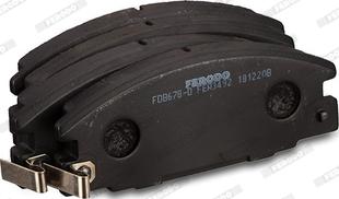 Ferodo FDB678-D - Комплект спирачно феродо, дискови спирачки vvparts.bg