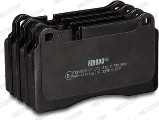 Ferodo FDB1996 - Комплект спирачно феродо, дискови спирачки vvparts.bg