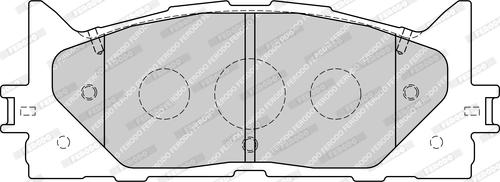 Ferodo FDB1991-D - Комплект спирачно феродо, дискови спирачки vvparts.bg