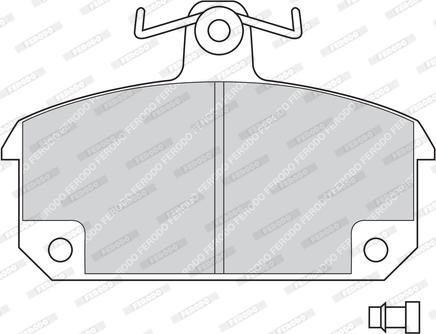 Ferodo FDB194 - Комплект спирачно феродо, дискови спирачки vvparts.bg