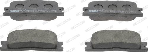 Ferodo FDB1909 - Комплект спирачно феродо, дискови спирачки vvparts.bg