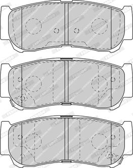 Ferodo FDB1910-D - Комплект спирачно феродо, дискови спирачки vvparts.bg