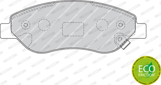 Ferodo FDB1921 - Комплект спирачно феродо, дискови спирачки vvparts.bg