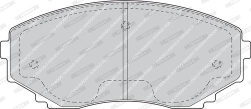 Ferodo FDB1445 - Комплект спирачно феродо, дискови спирачки vvparts.bg