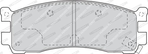 Ferodo FDB1446 - Комплект спирачно феродо, дискови спирачки vvparts.bg