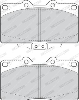 Ferodo FDB1448 - Комплект спирачно феродо, дискови спирачки vvparts.bg