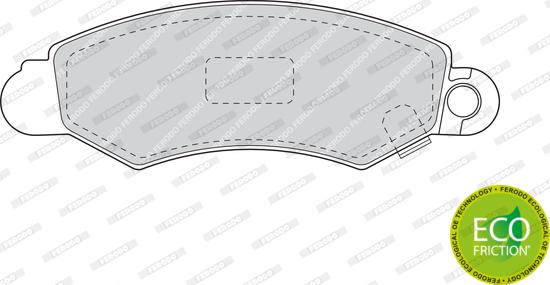 Ferodo FDB1459 - Комплект спирачно феродо, дискови спирачки vvparts.bg