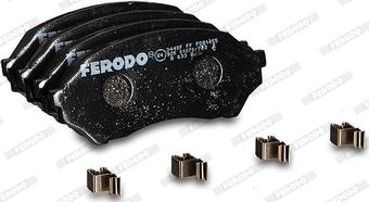 Ferodo FDB1455 - Комплект спирачно феродо, дискови спирачки vvparts.bg