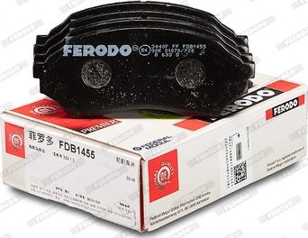 Ferodo FDB1455 - Комплект спирачно феродо, дискови спирачки vvparts.bg