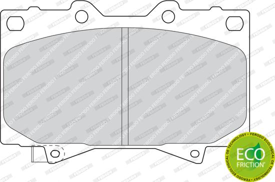 Ferodo FDB1456 - Комплект спирачно феродо, дискови спирачки vvparts.bg