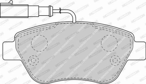 Ferodo FDB1466-D - Комплект спирачно феродо, дискови спирачки vvparts.bg