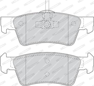 Ferodo FDB1460 - Комплект спирачно феродо, дискови спирачки vvparts.bg