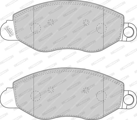 Ferodo FDB1461 - Комплект спирачно феродо, дискови спирачки vvparts.bg