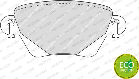 Ferodo FDB1416 - Комплект спирачно феродо, дискови спирачки vvparts.bg