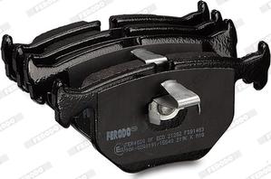 Ferodo FDB1483 - Комплект спирачно феродо, дискови спирачки vvparts.bg