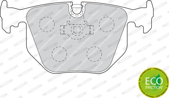 Ferodo FDB1483 - Комплект спирачно феродо, дискови спирачки vvparts.bg