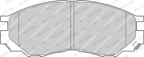 Ferodo FDB1422-D - Комплект спирачно феродо, дискови спирачки vvparts.bg