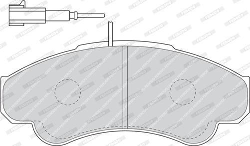 Ferodo FDB1479 - Комплект спирачно феродо, дискови спирачки vvparts.bg