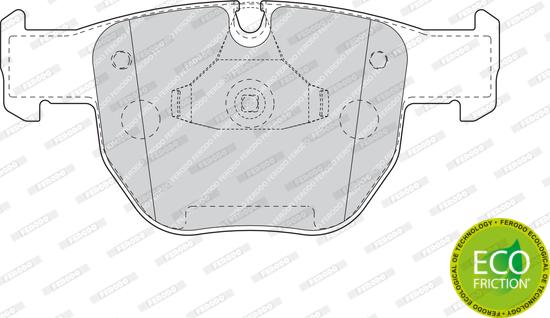 Ferodo FDB1597 - Комплект спирачно феродо, дискови спирачки vvparts.bg