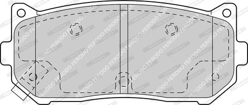 Ferodo FDB1569-D - Комплект спирачно феродо, дискови спирачки vvparts.bg