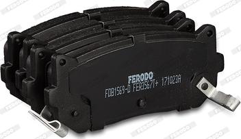 Ferodo FDB1569-D - Комплект спирачно феродо, дискови спирачки vvparts.bg