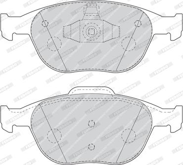 Ferodo FDB1568 - Комплект спирачно феродо, дискови спирачки vvparts.bg