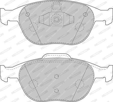 Ferodo FDB1568 - Комплект спирачно феродо, дискови спирачки vvparts.bg