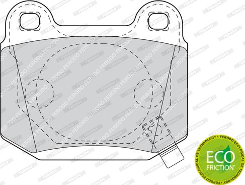 Ferodo FDB1562 - Комплект спирачно феродо, дискови спирачки vvparts.bg